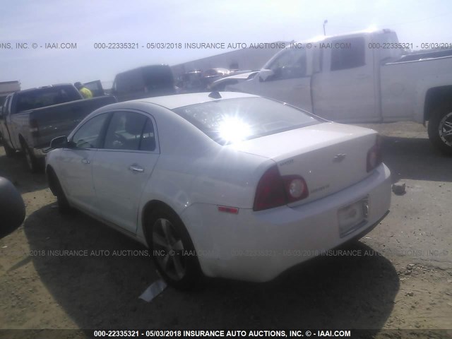 1G1ZC5EU7CF169966 - 2012 CHEVROLET MALIBU 1LT 白色 照片 3