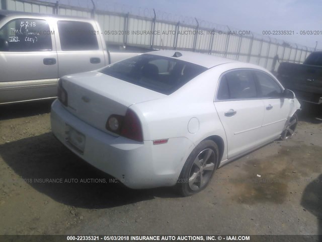 1G1ZC5EU7CF169966 - 2012 CHEVROLET MALIBU 1LT 白色 照片 4