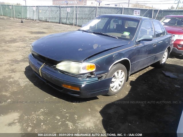 4T1BG12K9TU763765 - 1996 TOYOTA CAMRY DX/LE/XLE GREEN photo 2