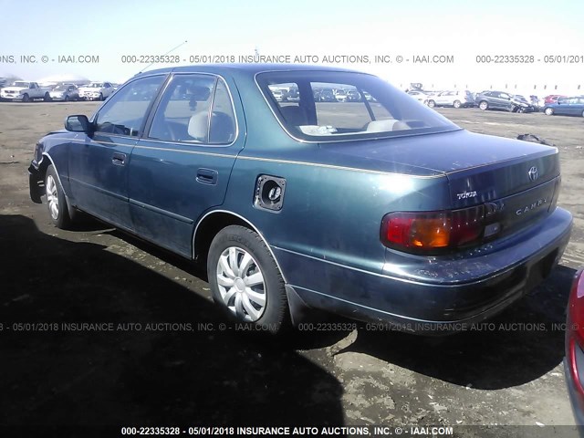 4T1BG12K9TU763765 - 1996 TOYOTA CAMRY DX/LE/XLE GREEN photo 3