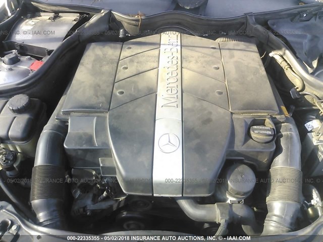 WDBRF81J33F431430 - 2003 MERCEDES-BENZ C 240 4MATIC SILVER photo 10