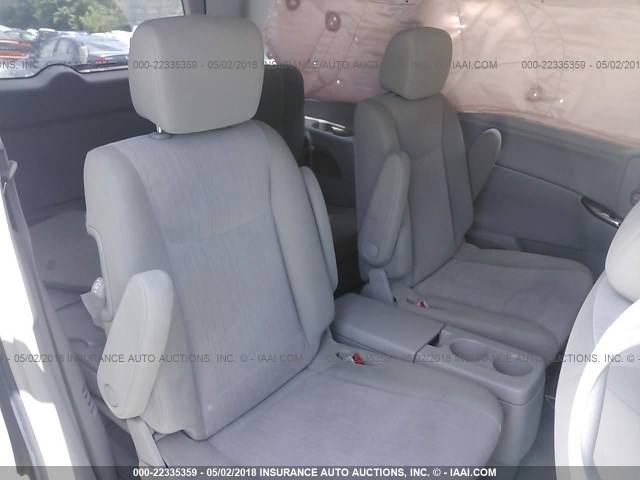 JN8AE2KPXD9067688 - 2013 NISSAN QUEST S/SV/SL/LE GRAY photo 8