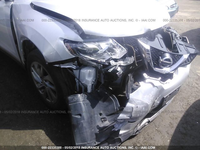 5N1AT2MV9FC810159 - 2015 NISSAN ROGUE S/SL/SV SILVER photo 6