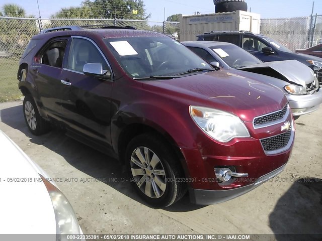 2CNFLFE53B6421323 - 2011 CHEVROLET EQUINOX LTZ RED photo 1