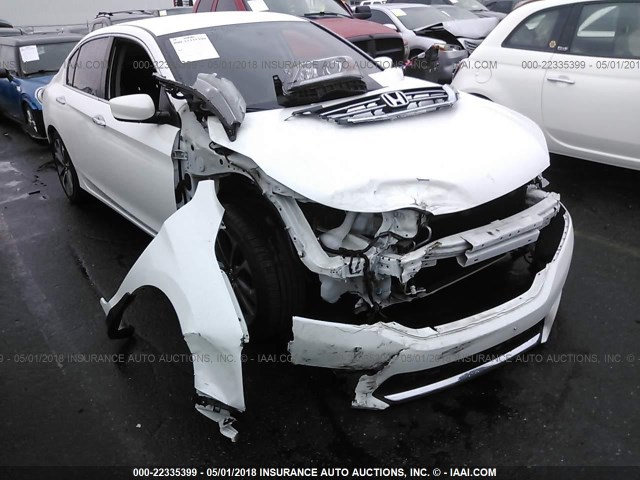 1HGCR2F54FA078576 - 2015 HONDA ACCORD SPORT Ақ фото 1