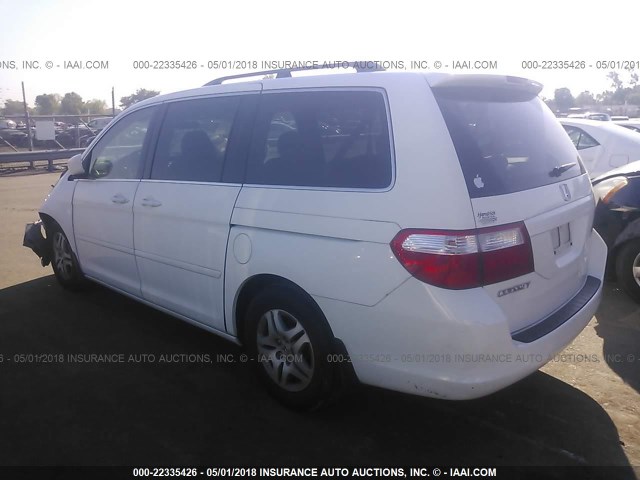 5FNRL38696B416485 - 2006 HONDA ODYSSEY EXL თეთრი ფოტო 3
