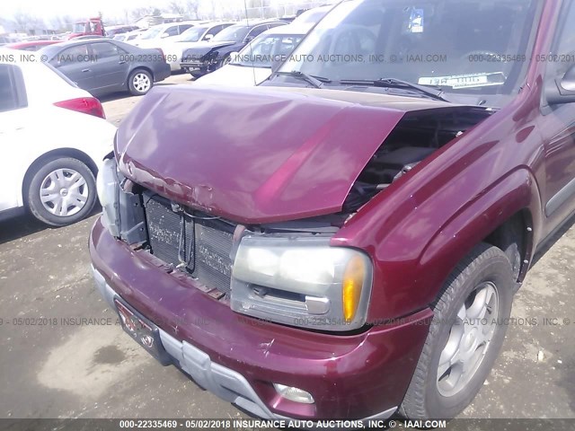 1GNET16S656130551 - 2005 CHEVROLET TRAILBLAZER EXT LS/EXT LT MAROON photo 6