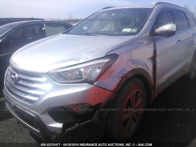 KM8SMDHF8EU060567 - 2014 HYUNDAI SANTA FE GLS/LIMITED SILVER photo 6