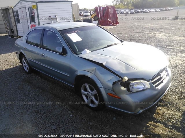 JN1CA31DXYT760642 - 2000 NISSAN MAXIMA GLE/GXE/SE Light Blue photo 1