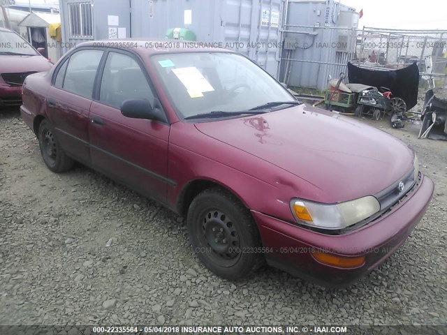 1NXAE09B7RZ212194 - 1994 TOYOTA COROLLA LE/DX მუქწითელი ფოტო 1