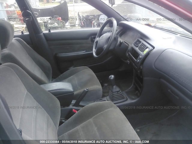 1NXAE09B7RZ212194 - 1994 TOYOTA COROLLA LE/DX მუქწითელი ფოტო 5