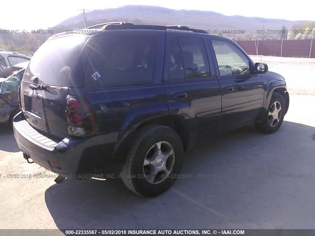 1GNET13M662330828 - 2006 CHEVROLET TRAILBLAZER LS/LT Navy photo 4