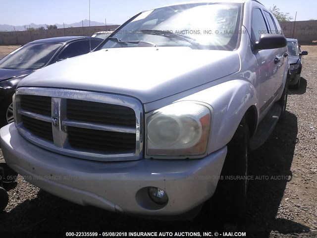 1D4HB48N24F152467 - 2004 DODGE DURANGO SLT SILVER photo 6