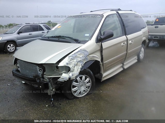 2C4GP54L95R279361 - 2005 CHRYSLER TOWN & COUNTRY TOURING GOLD photo 2