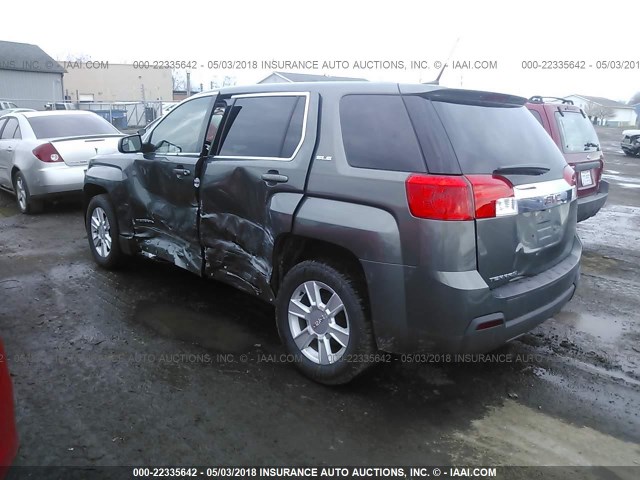 2GKALMEK5D6103056 - 2013 GMC TERRAIN SLE GRAY photo 3