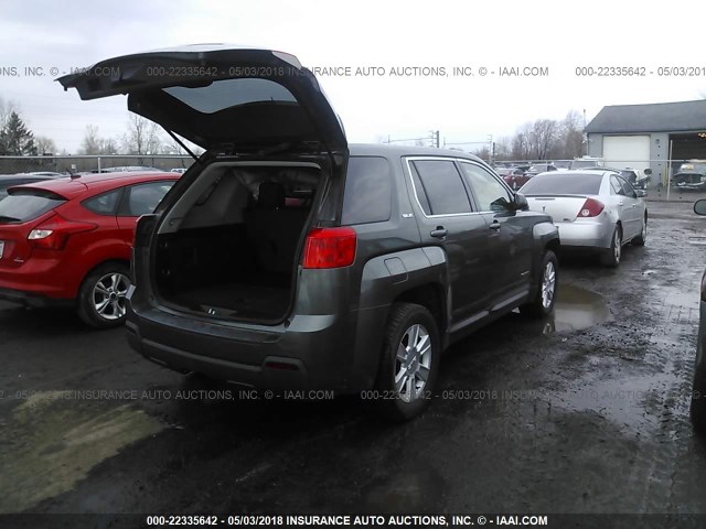 2GKALMEK5D6103056 - 2013 GMC TERRAIN SLE GRAY photo 4