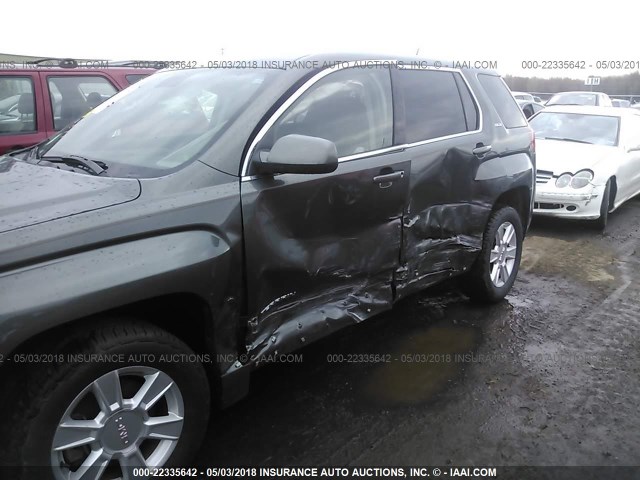 2GKALMEK5D6103056 - 2013 GMC TERRAIN SLE GRAY photo 6