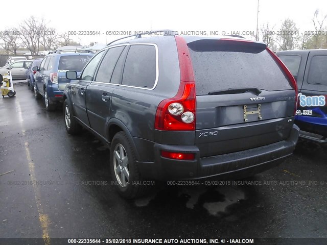 YV1CZ592451193902 - 2005 VOLVO XC90 GRAY photo 3