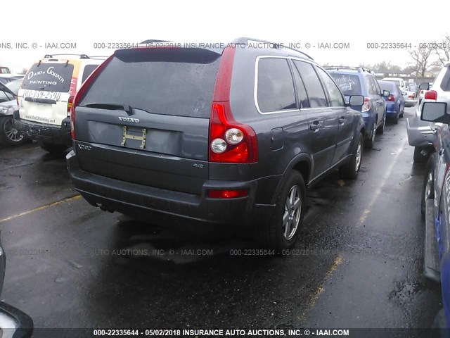 YV1CZ592451193902 - 2005 VOLVO XC90 GRAY photo 4