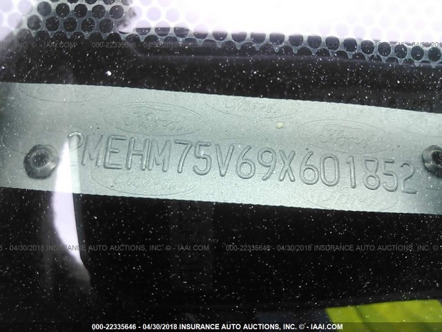 2MEHM75V69X601852 - 2009 MERCURY GRAND MARQUIS LS WHITE photo 9