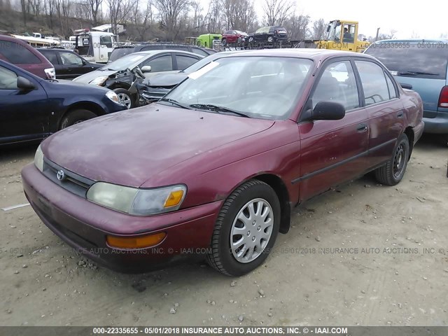 1NXAE09B5SZ309979 - 1995 TOYOTA COROLLA LE/DX 勃艮第红 照片 2