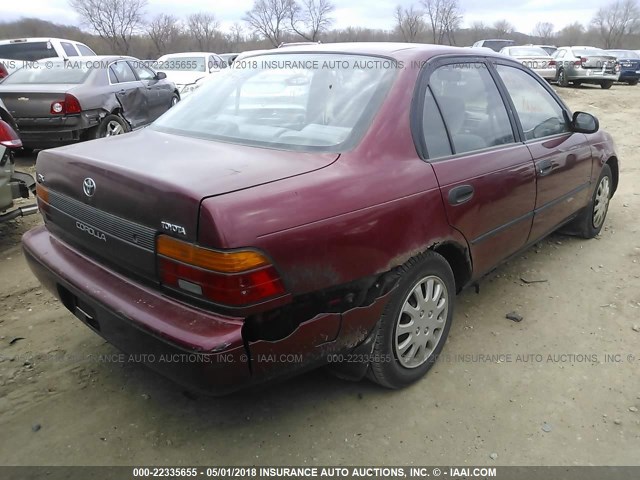 1NXAE09B5SZ309979 - 1995 TOYOTA COROLLA LE/DX 勃艮第红 照片 4