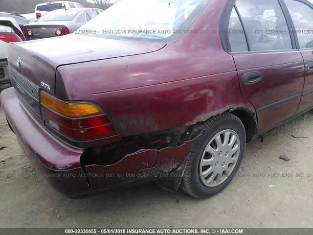 1NXAE09B5SZ309979 - 1995 TOYOTA COROLLA LE/DX 勃艮第红 照片 6