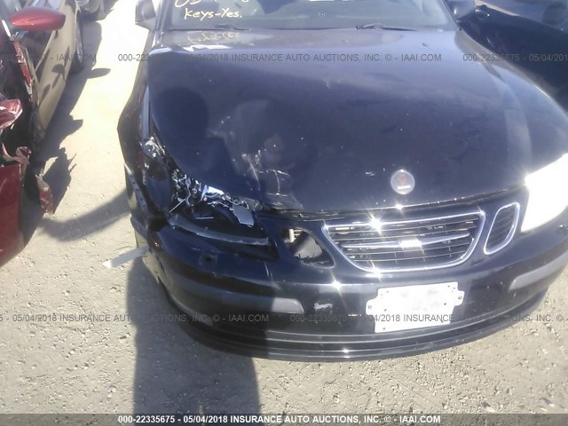 YS3FD79Y266108554 - 2006 SAAB 9-3 BLACK photo 6