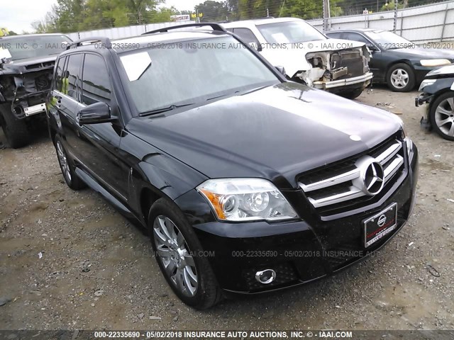 WDCGG8HB6AF370618 - 2010 MERCEDES-BENZ GLK 350 4MATIC BLACK photo 1