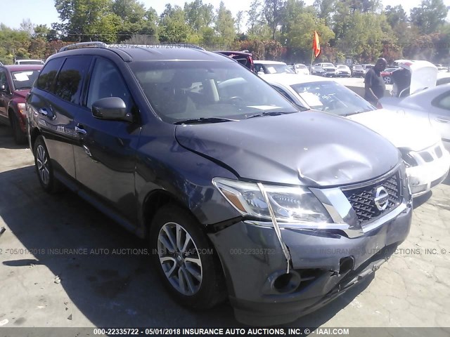 5N1AR2MN4DC641373 - 2013 NISSAN PATHFINDER S/SV/SL/PLATINUM 灰色 照片 1