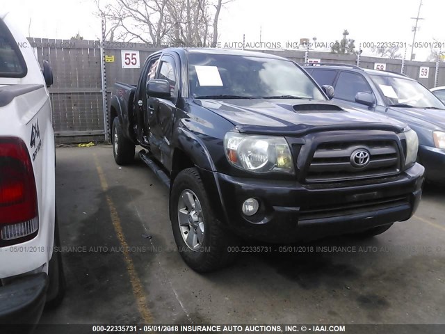 5TEMU4FNXAZ682998 - 2010 TOYOTA TACOMA DOUBLE CAB LONG BED BLACK photo 1