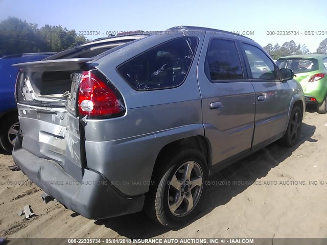 3G7DB03E94S544769 - 2004 PONTIAC AZTEK SILVER photo 4