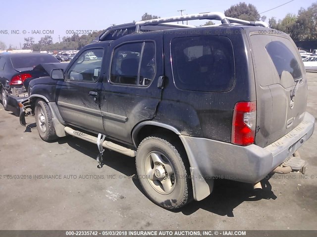 5N1ED28T93C698756 - 2003 NISSAN XTERRA XE/SE BLACK photo 3