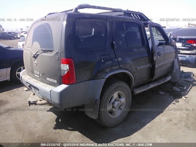 5N1ED28T93C698756 - 2003 NISSAN XTERRA XE/SE BLACK photo 4