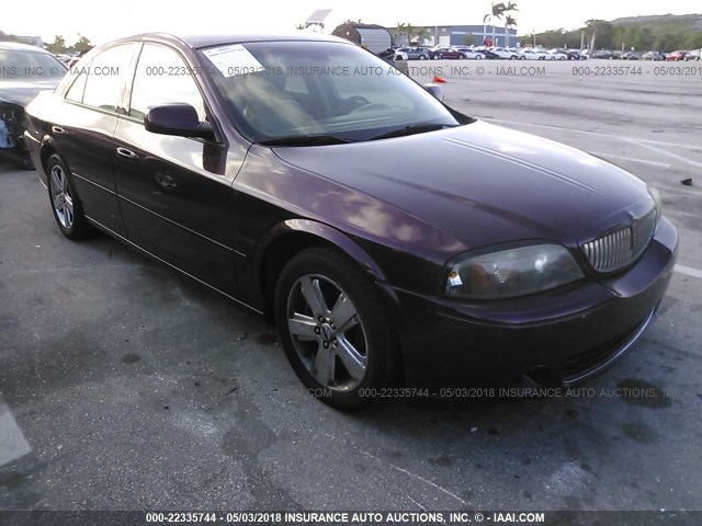 1LNHM87A06Y605307 - 2006 LINCOLN LS 勃艮第红 照片 1