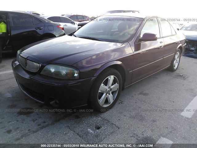 1LNHM87A06Y605307 - 2006 LINCOLN LS 勃艮第红 照片 2