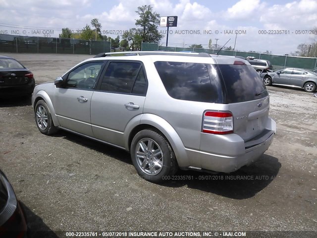 1FMDK06W48GA03201 - 2008 FORD TAURUS X LIMITED SILVER photo 3