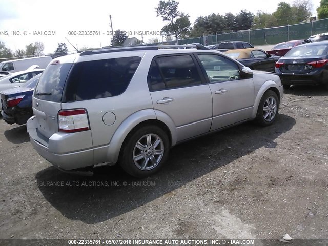 1FMDK06W48GA03201 - 2008 FORD TAURUS X LIMITED SILVER photo 4