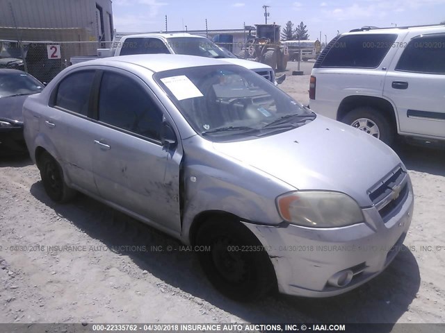 KL1TD56698B125077 - 2008 CHEVROLET AVEO LS SILVER photo 1