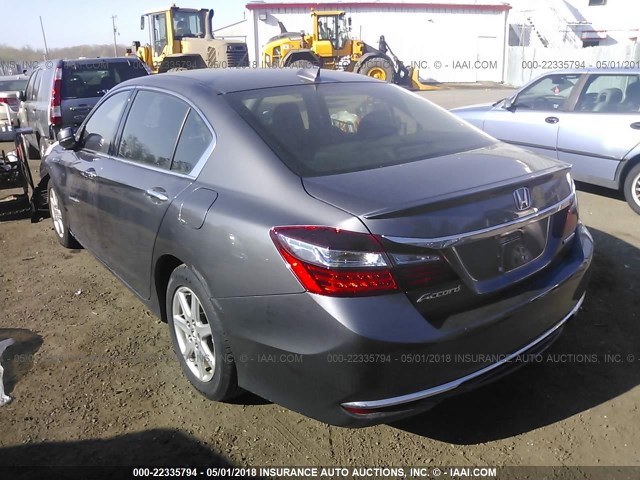 JHMCR6F32HC000565 - 2017 HONDA ACCORD HYBRID GRAY photo 3