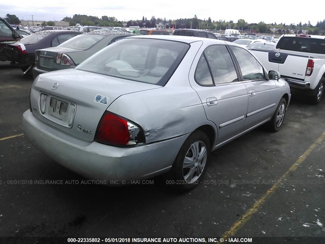 3N1CB51D45L579674 - 2005 NISSAN SENTRA 1.8/1.8S SILVER photo 4