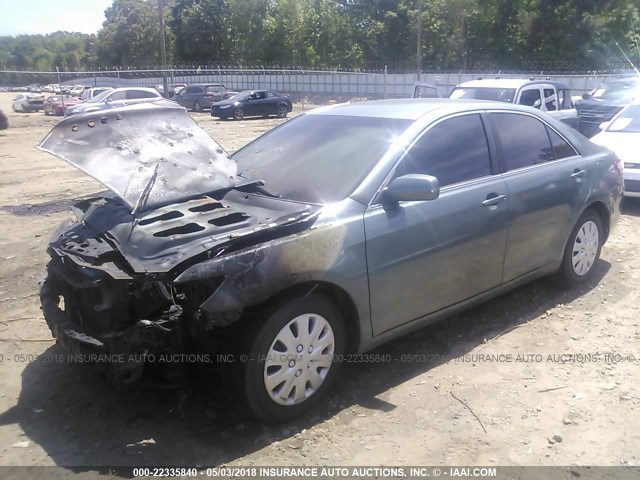 4T1BE46KX8U750340 - 2008 TOYOTA CAMRY CE/LE/XLE/SE GREEN photo 2