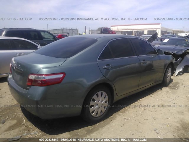 4T1BE46KX8U750340 - 2008 TOYOTA CAMRY CE/LE/XLE/SE GREEN photo 4