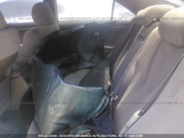 4T1BE46KX8U750340 - 2008 TOYOTA CAMRY CE/LE/XLE/SE GREEN photo 8