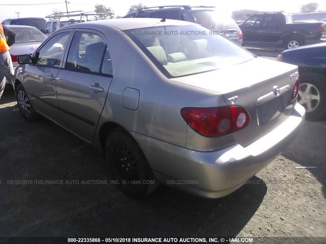 1NXBR32E58Z943770 - 2008 TOYOTA COROLLA CE/LE/S BEIGE photo 3