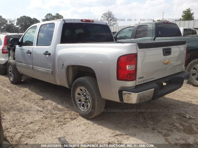 3GCRCREA5AG258774 - 2010 CHEVROLET SILVERADO C1500  LS SILVER photo 3