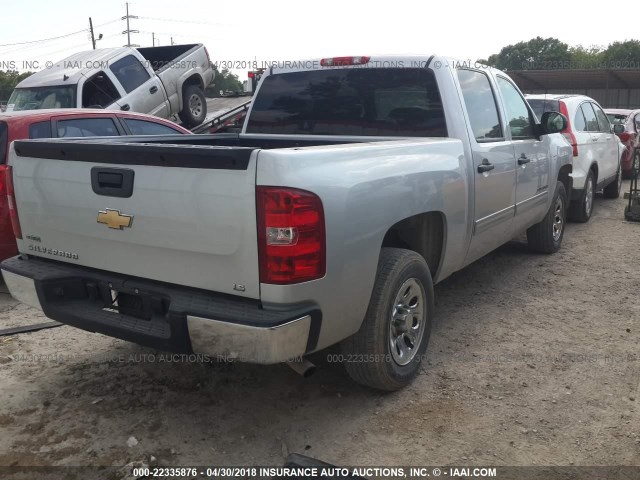 3GCRCREA5AG258774 - 2010 CHEVROLET SILVERADO C1500  LS SILVER photo 4