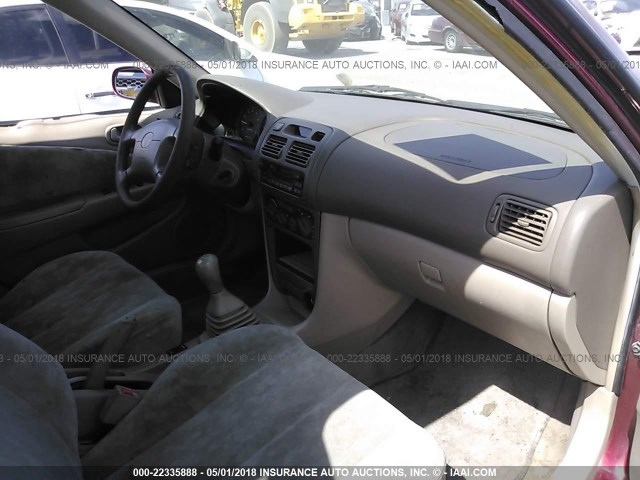 1NXBR18E9XZ230249 - 1999 TOYOTA COROLLA VE/CE/LE 栗色 照片 5