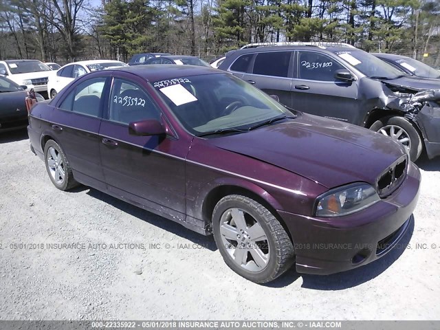 1LNFM87A16Y619496 - 2006 LINCOLN LS BURGUNDY photo 1