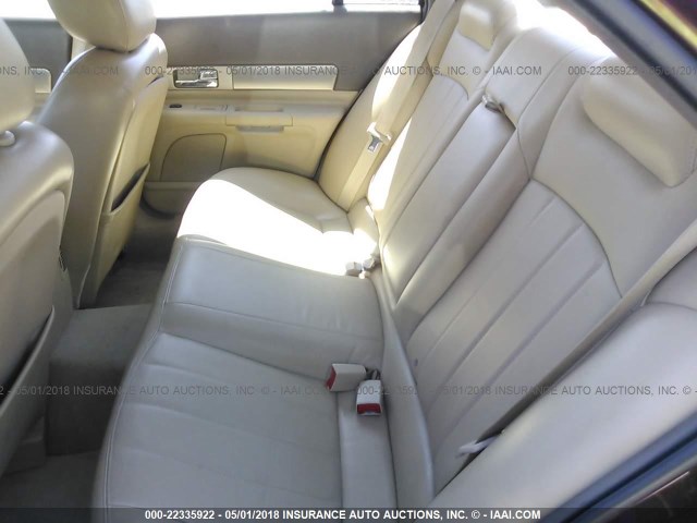 1LNFM87A16Y619496 - 2006 LINCOLN LS BURGUNDY photo 8